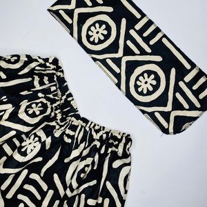 African Wild Leg Pants & Head Band.